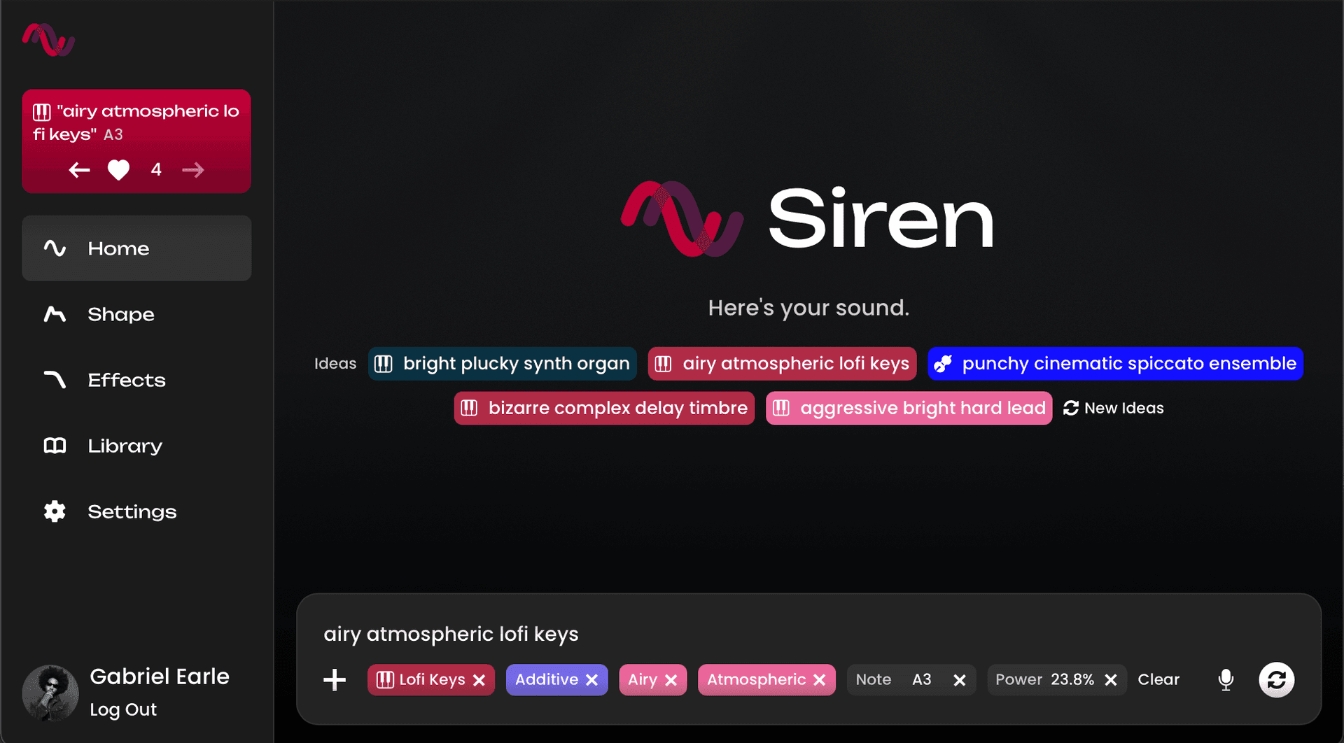 Siren by Fadr - Create Synths with Words